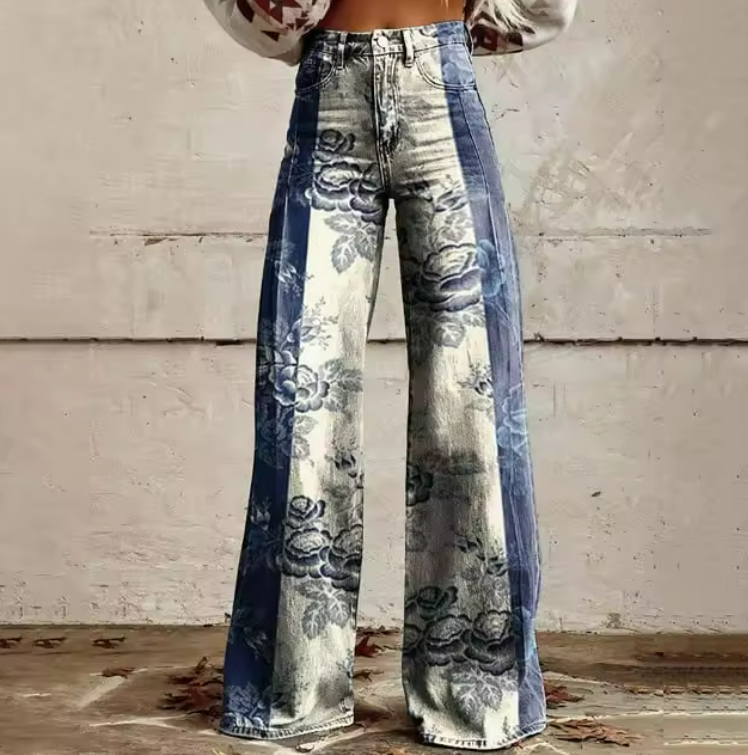 Christine - Vintage Boho Trousers A Touch of Nostalgia in Modern Style - S - Pnats