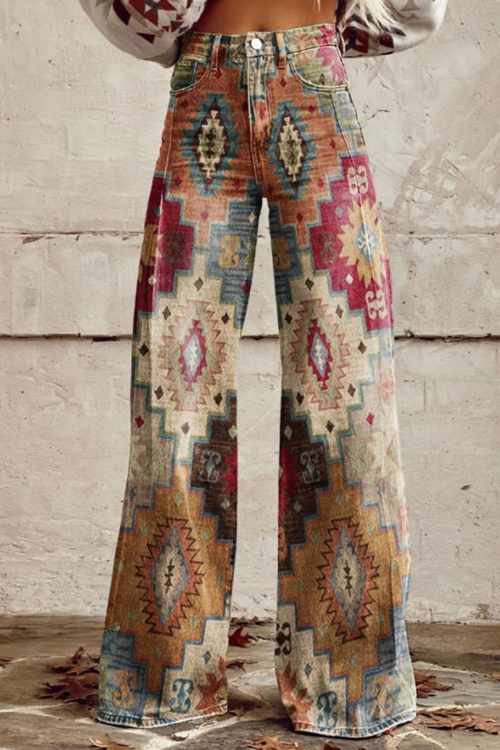 Laurie - Vintage Boho Trousers A Touch of Nostalgia in Modern Style - XS