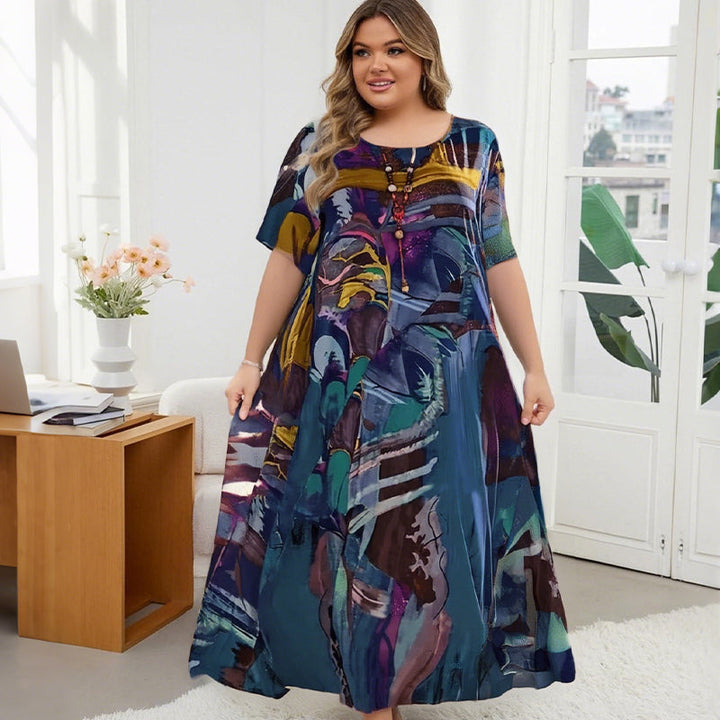 Sophia™ | Airy Dress with Tropical Print