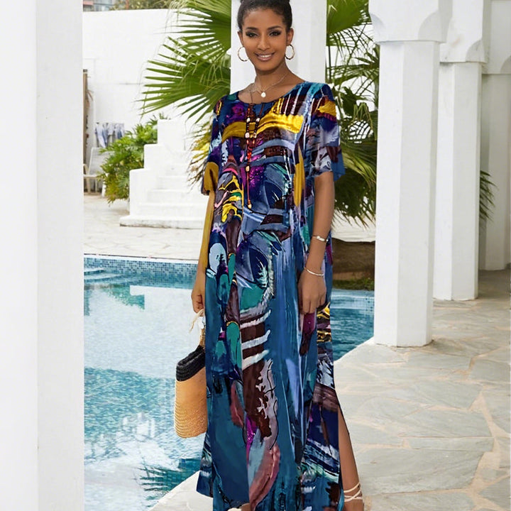 Sophia™ | Airy Dress with Tropical Print