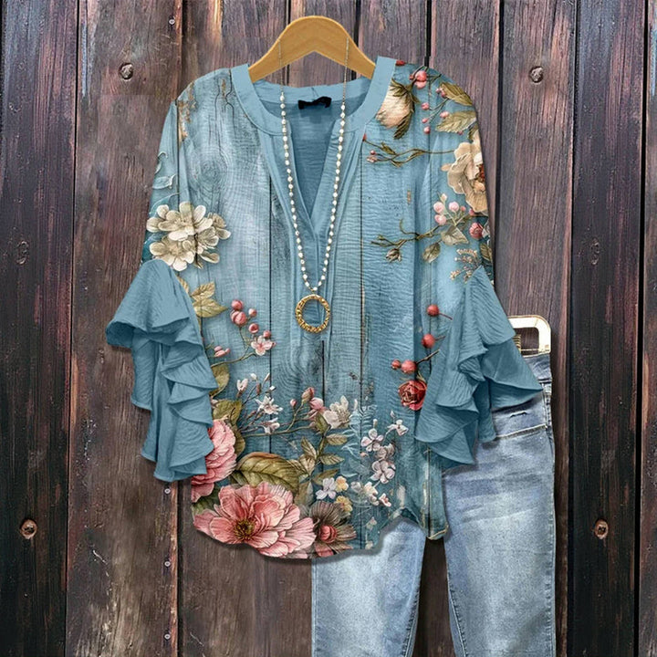 IMOGEN™ | Vintage Blouse with Floral Print