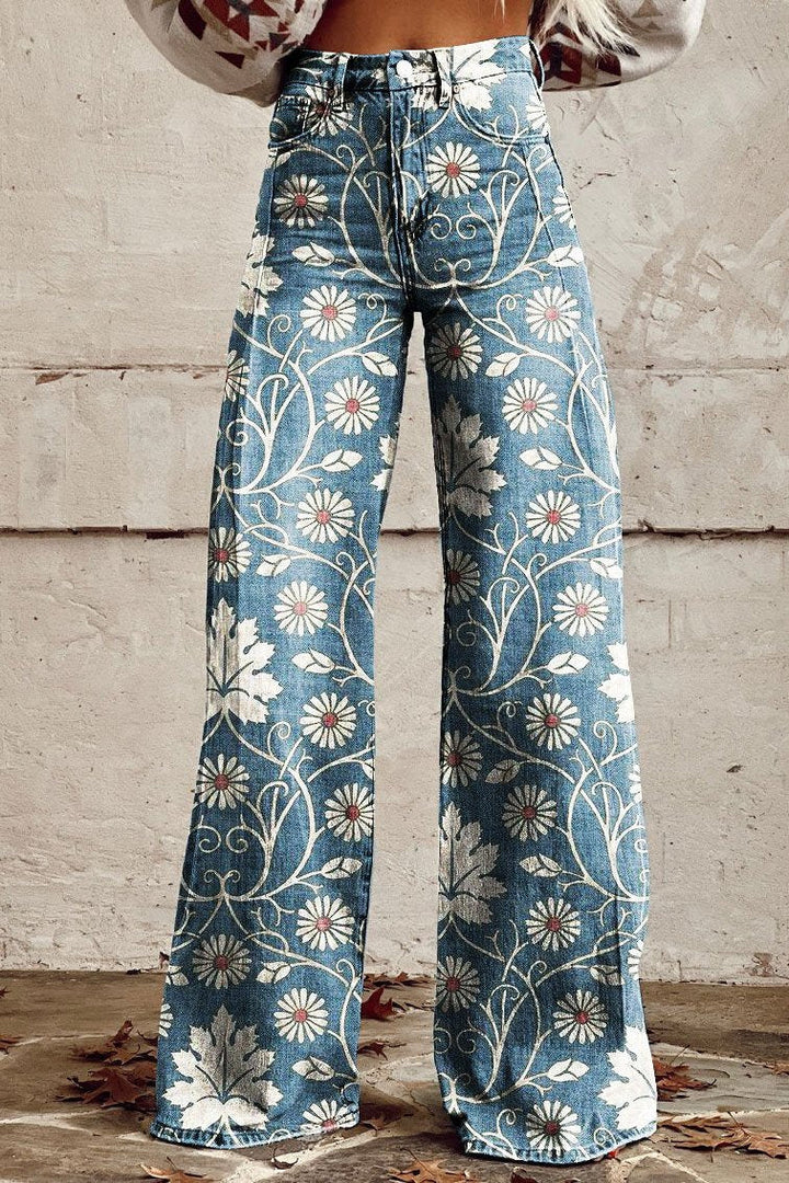 Belinda - Vintage Boho Trousers - XS - Pants