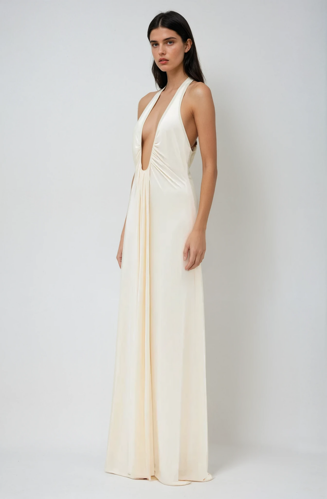 Valeria | Maxi Dress in Cupro