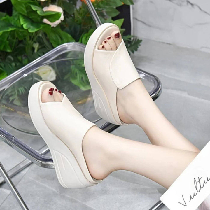 Jessica™ | Support Slip-on Wedge Sandals