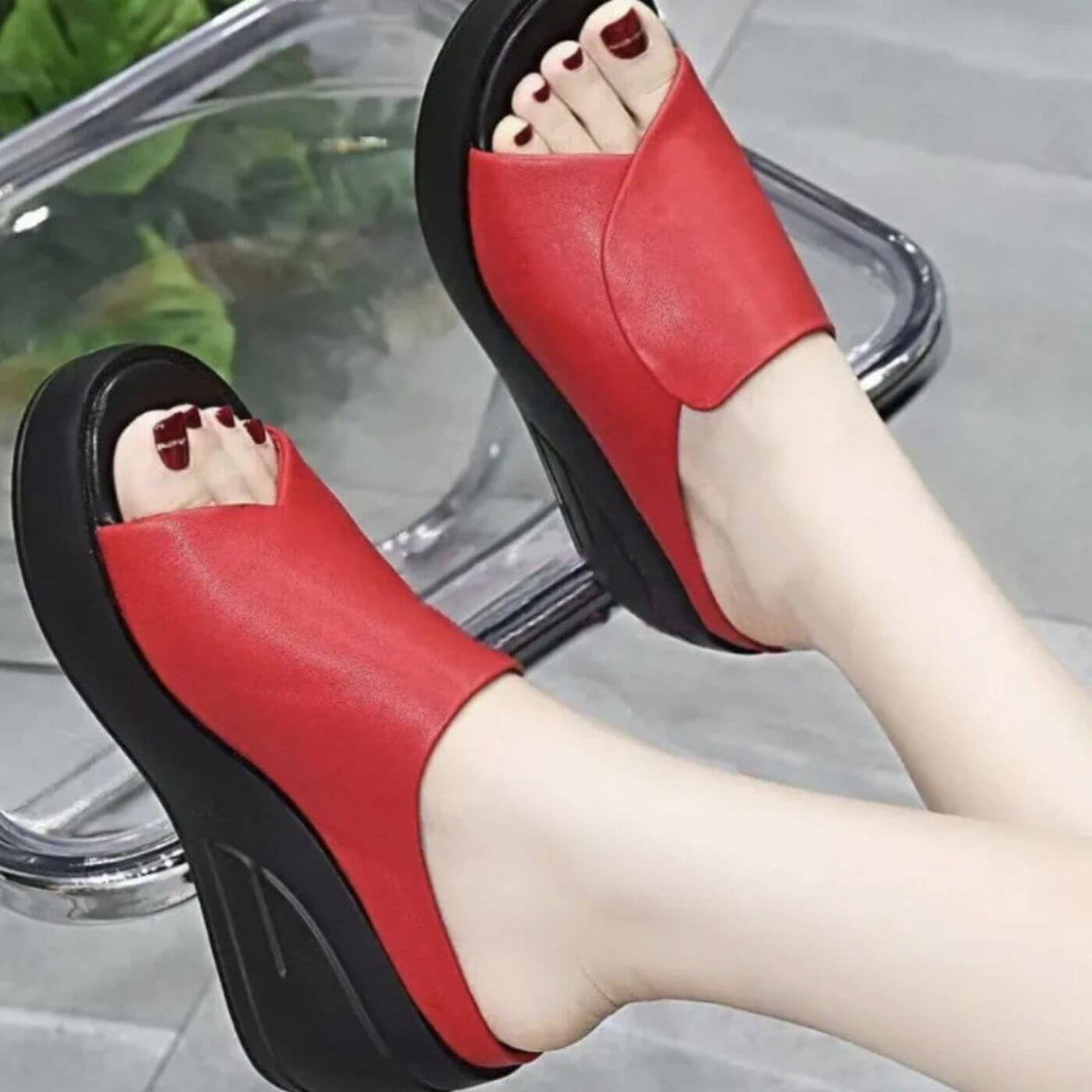 Jessica™ | Support Slip-on Wedge Sandals