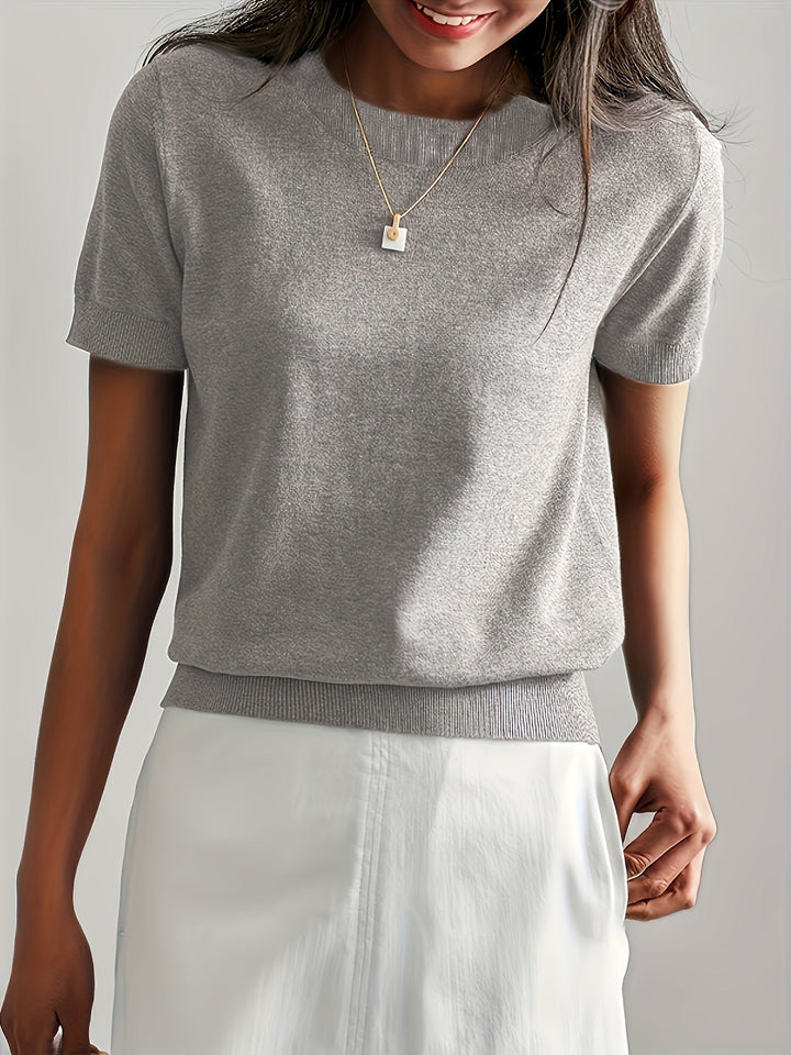 Leyla - Stylish Knitted T-shirt