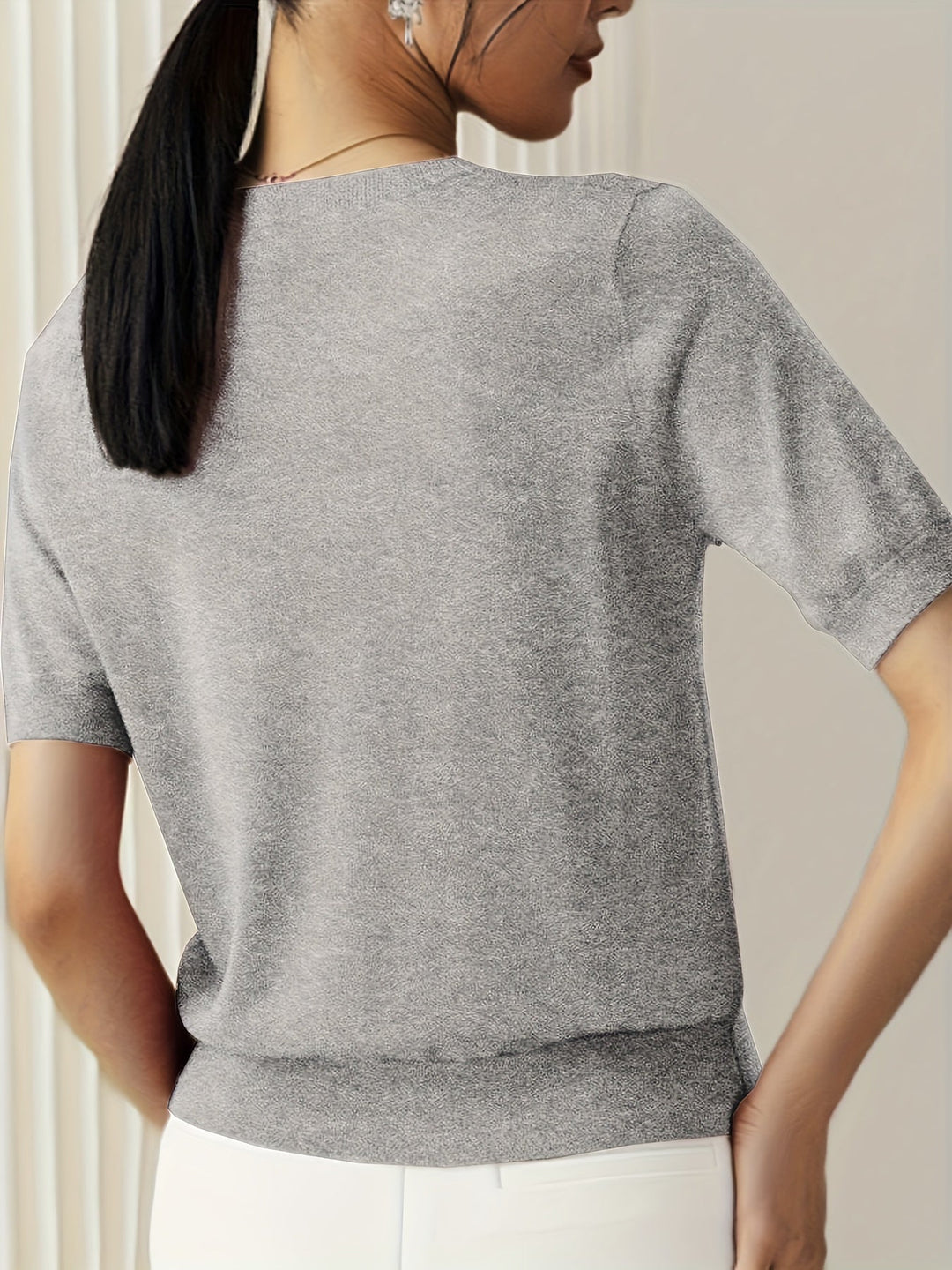 Leyla - Stylish Knitted T-shirt