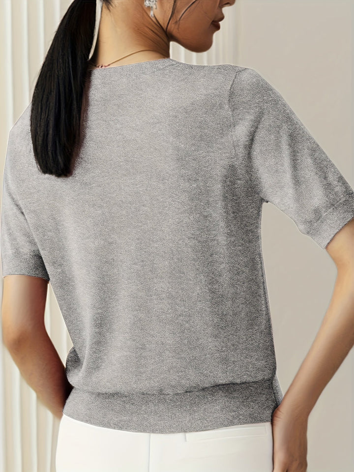 Leyla - Stylish Knitted T-shirt