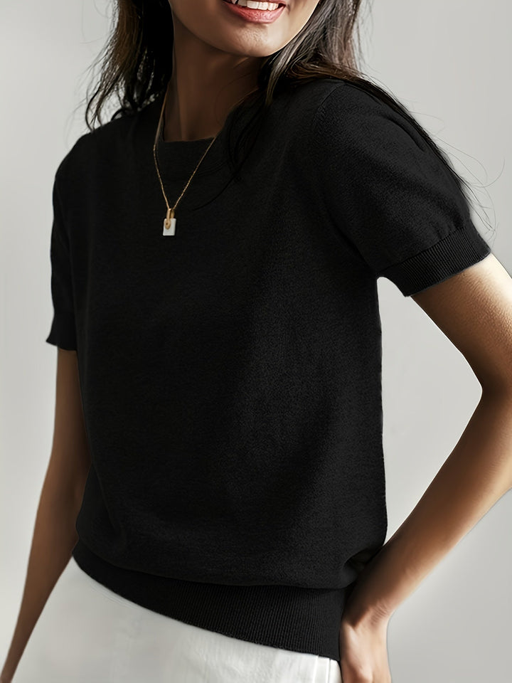 Leyla - Stylish Knitted T-shirt
