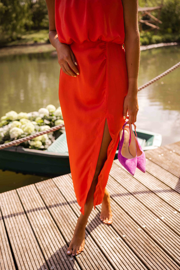 KAILY™ | Halter Midi Dress