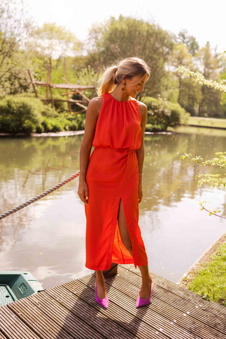 KAILY™ | Halter Midi Dress