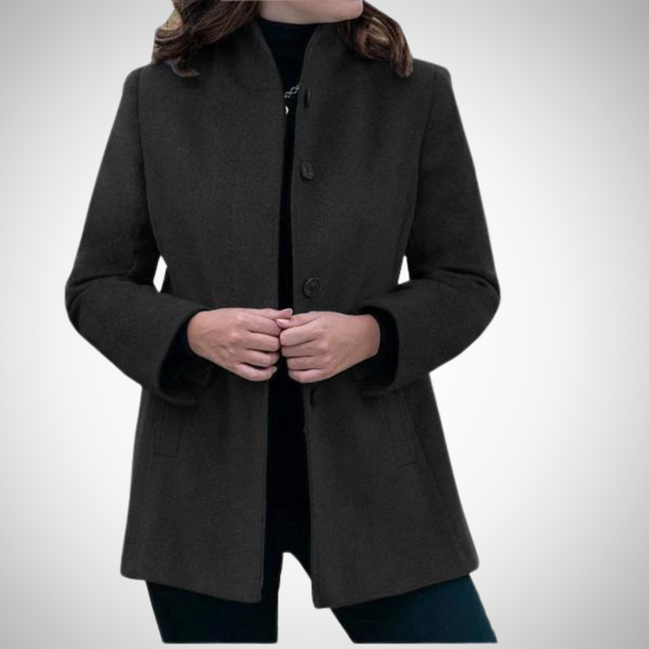 Akisha - Winter Wool Coat - Black / XS - Wool Coat