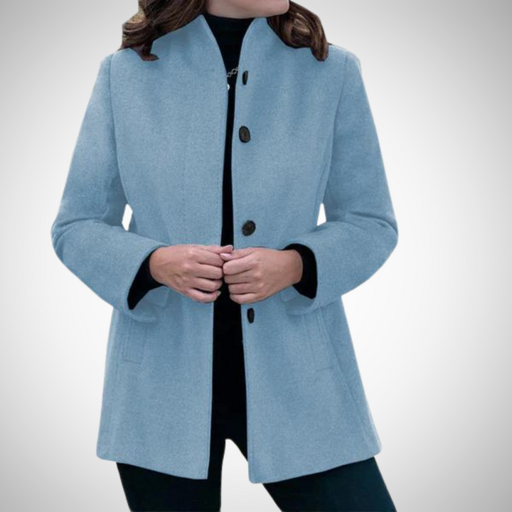 Akisha - Winter Wool Coat - Light blue / XS - Wool Coat