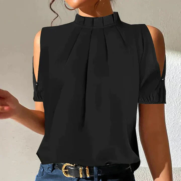 Alice - Elegant Off Shoulder Top Chic and Comfortable - Black / XS - Blouse