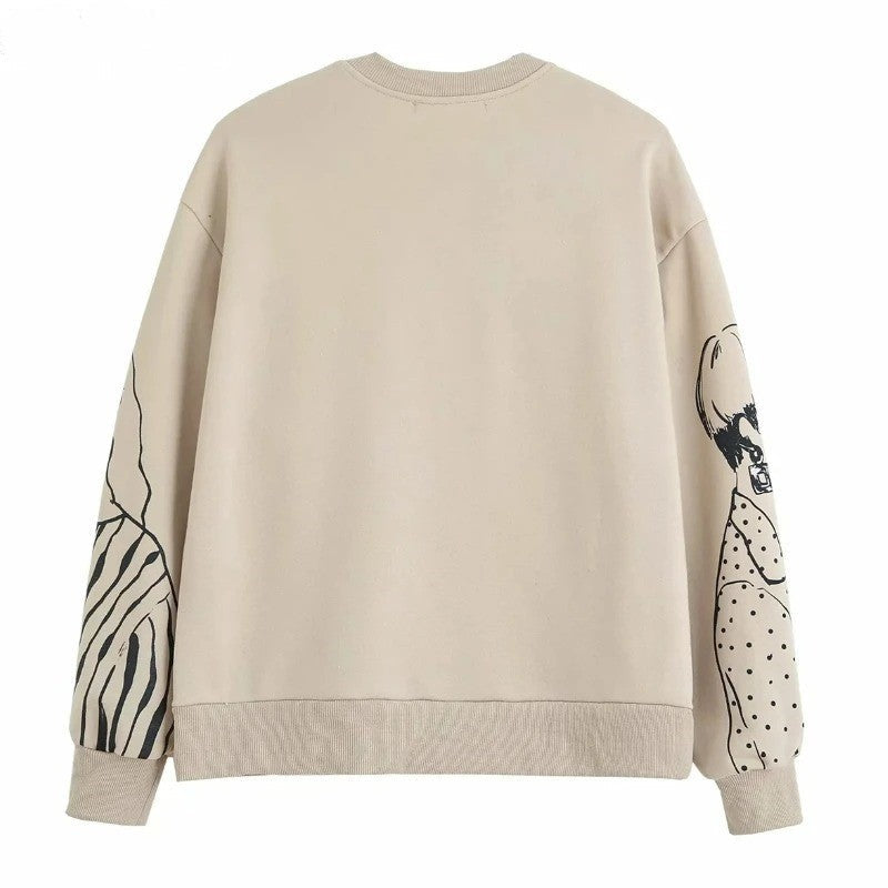 Alisha - Trendy Printed Sweatshirt - Sweatshirt