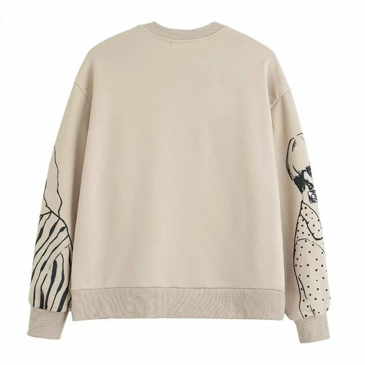 Alisha - Trendy Printed Sweatshirt - Sweatshirt