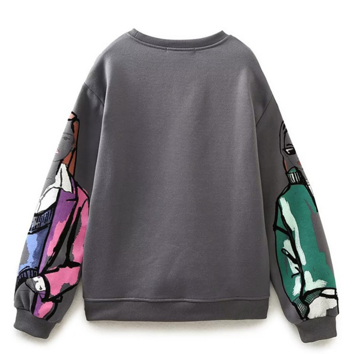 Alisha - Trendy Printed Sweatshirt - Sweatshirt