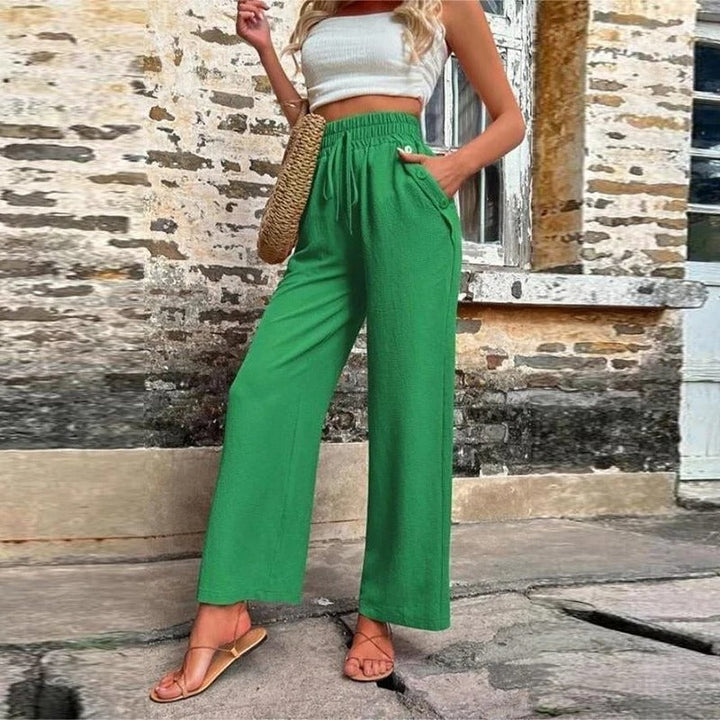 Amaranta - Comfortable Pants - Green / XS - Pants