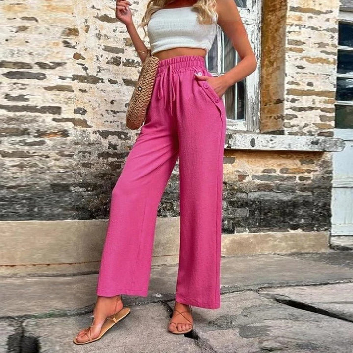Amaranta - Comfortable Pants - Pink / XS - Pants
