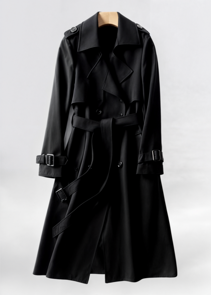Annabelle - Classic Trenchcoat - Black / S