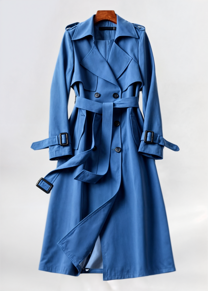 Annabelle - Classic Trenchcoat - Blue / S