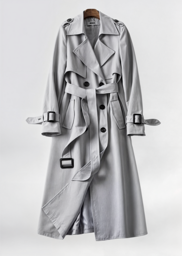 Annabelle - Classic Trenchcoat - Grey / S
