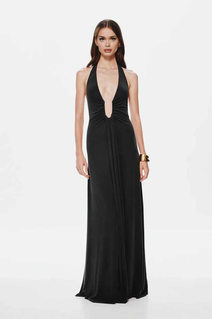 Valeria | Maxi Dress in Cupro