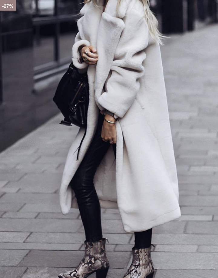 Carlaa - Incredibly Stylish and Warm Winter Coat - Beige / XS - Trenchcoat