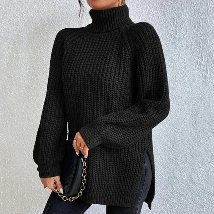 Caroline - Stylish Turtleneck For Extra Comfort - Black / S