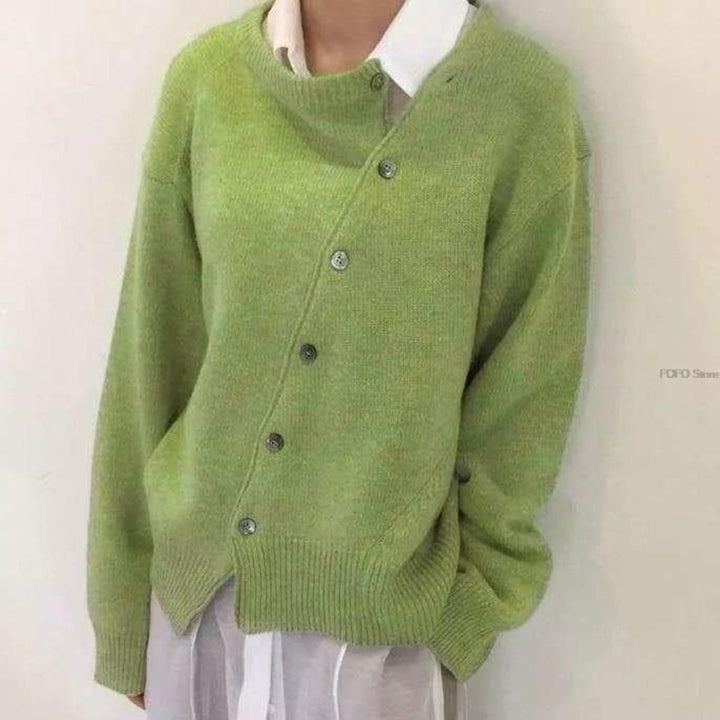 Celine - Fashionable Waistcoat With Sophisticated Button Details And Optimum Comfort - Green / XS