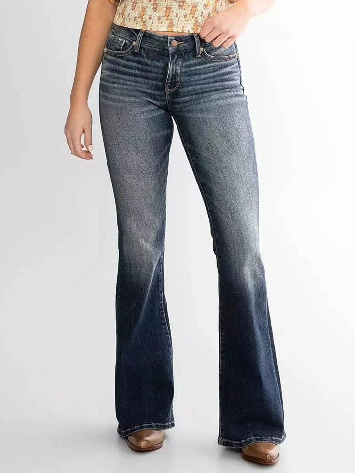 Clara - The Perfect Wide Leg Denim Pants for Every Occasion - Dark blue washed / S
