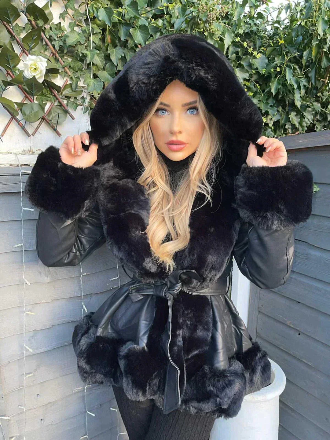 Debra - Winter Coat With Hood - Black / S - Winter Coat