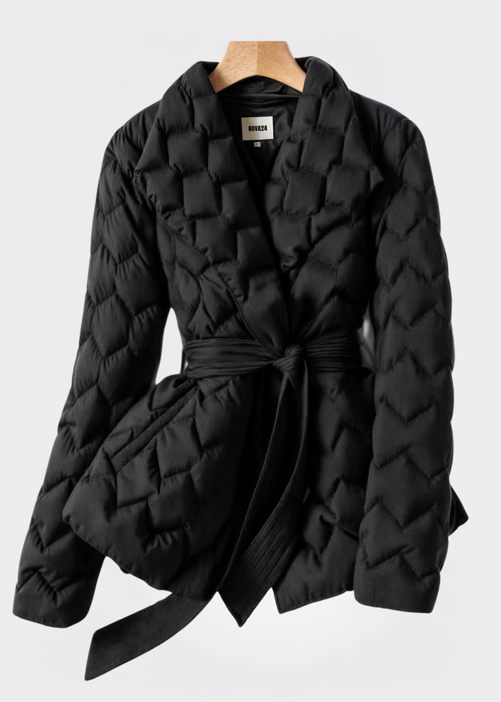 Elara - Stylish and Modern Puff Coat - Black / S