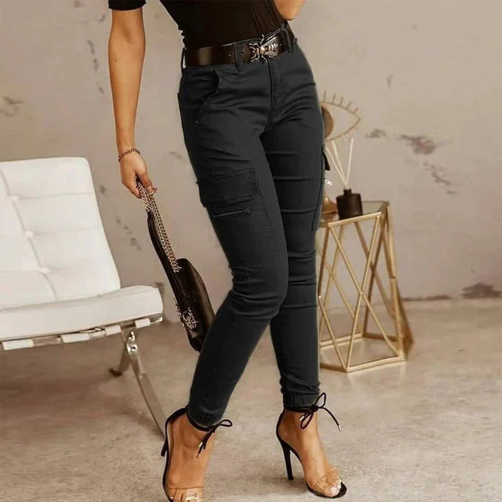 Eline - Cargo Jeans - Black / XS - Cargo pants