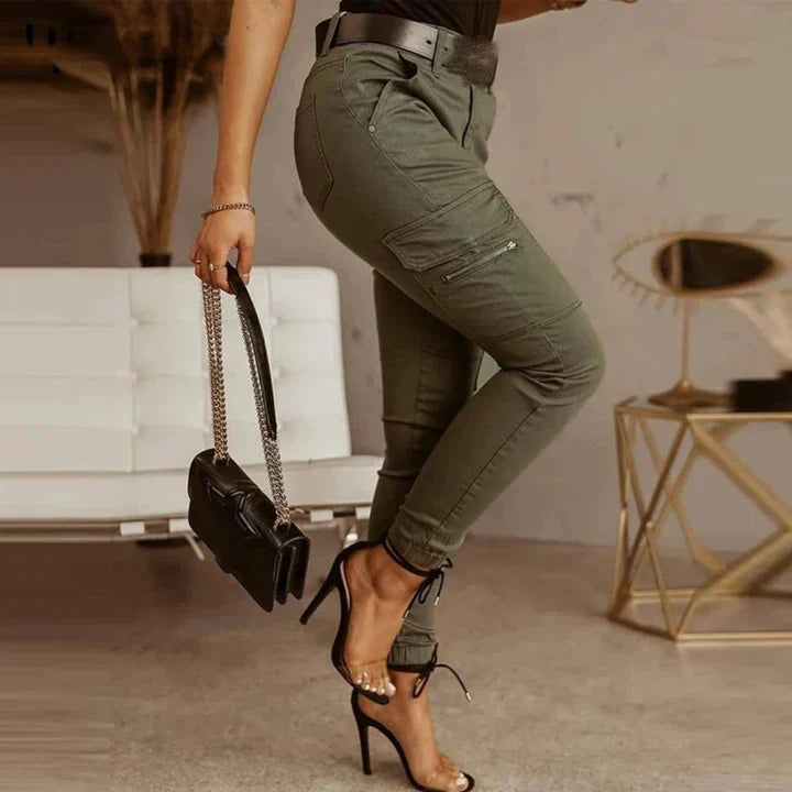 Eline - Cargo Jeans - Green / XS - Cargo pants