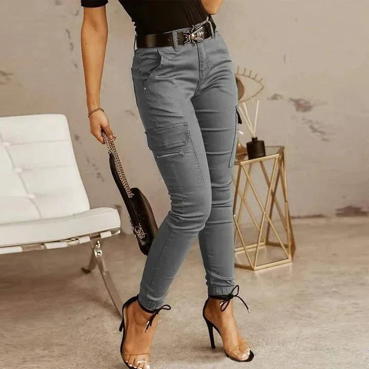Eline - Cargo Jeans - Grey / XS - Cargo pants