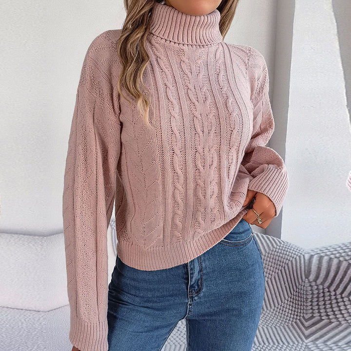 Elvie - Knitted Warm Turtleneck Sweater - Sweater