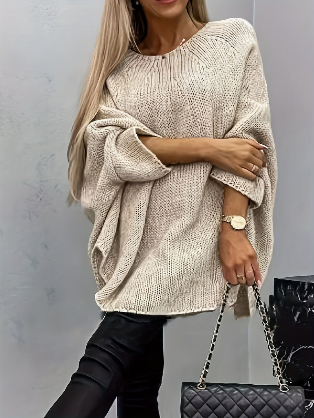 Gladys - Oversized Knitted Sweater with Stylish Fit