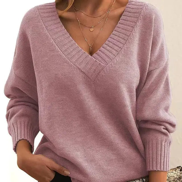 Grace - Cashmere Elegance Sweater With the Softest Touch - Pink / S
