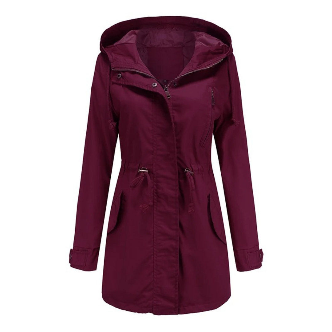 Gwin - Hooded Windbreaker - Red / XS - Windbreaker Jacket