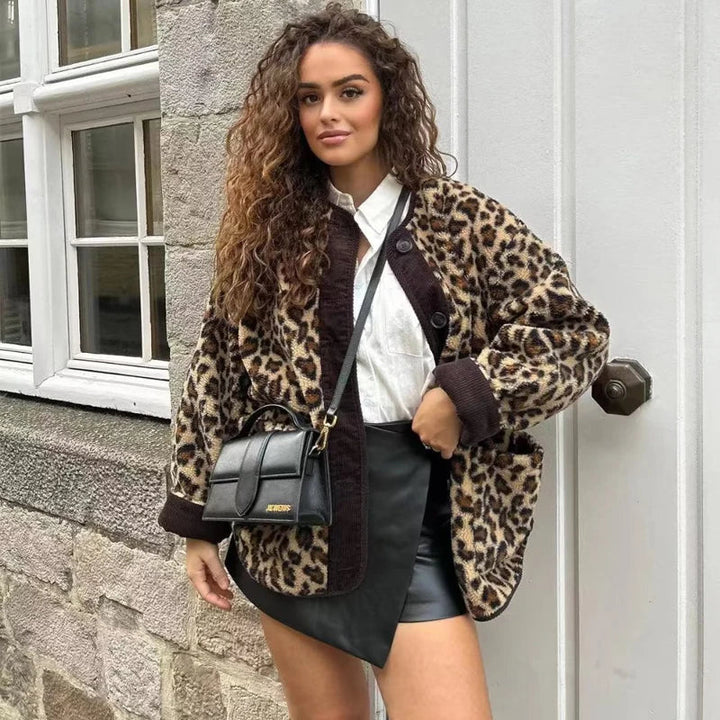 Isabella - Make A Fashion Statement With This Leopard Jacket - Classic leopard print / XS - Winter jacket