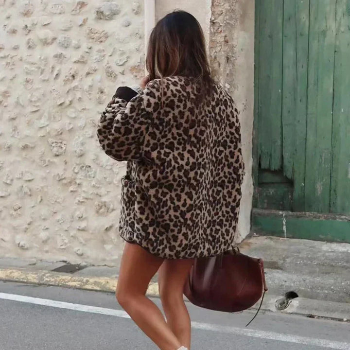 Isabella - Make A Fashion Statement With This Leopard Jacket - Winter jacket