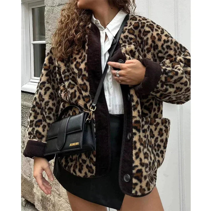 Isabella - Make A Fashion Statement With This Leopard Jacket - Winter jacket