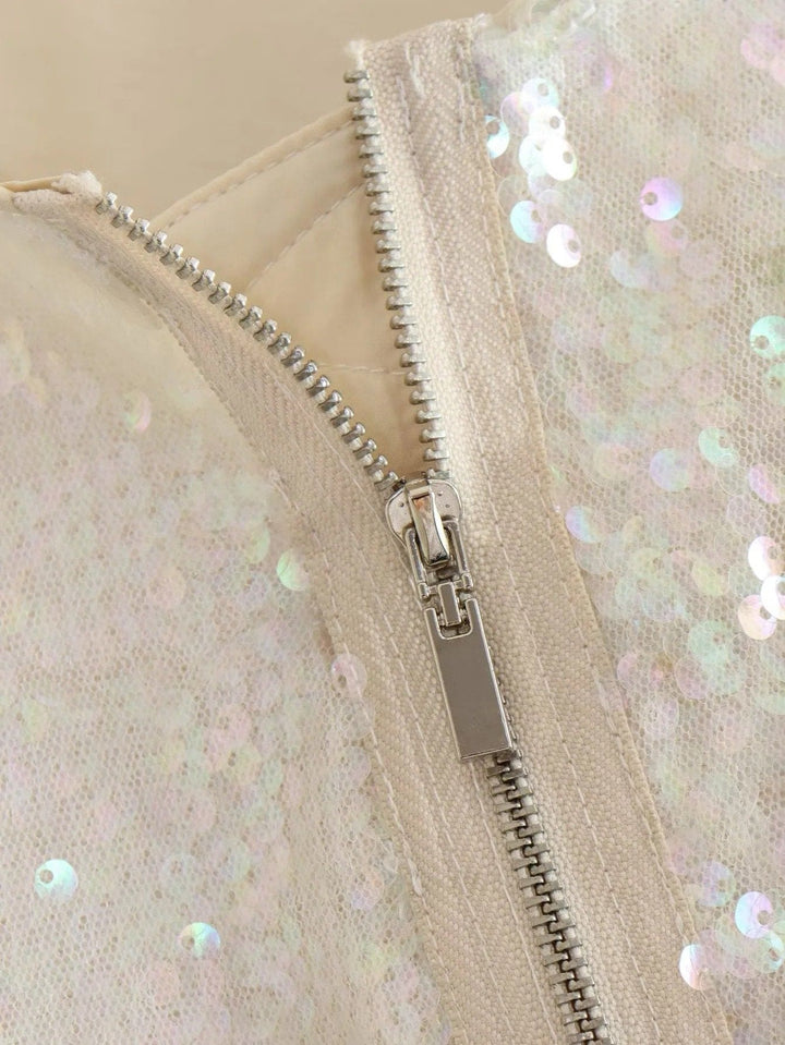 Izolda - Sequinned Bomber Jacket - Bomber Jacket