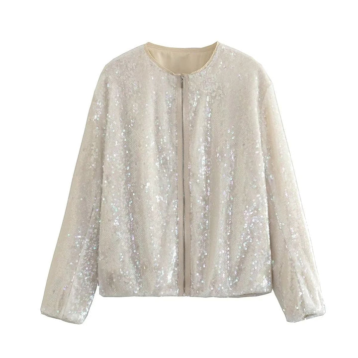 Izolda - Sequinned Bomber Jacket - Bomber Jacket