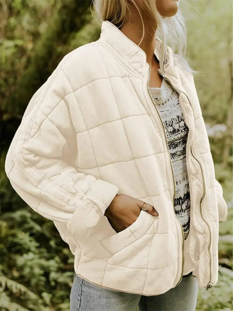 Jhonalyn - Quilted Cotton Jacket - Abricot / XS - Quilted Jacket