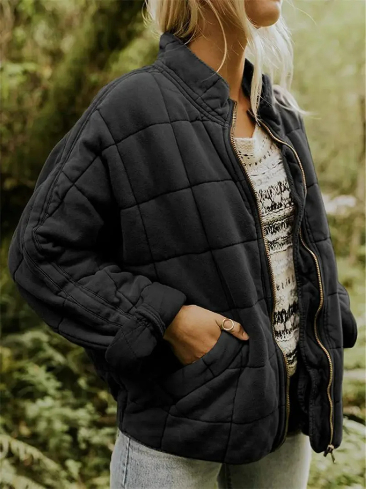Jhonalyn - Quilted Cotton Jacket - Black / XS - Quilted Jacket