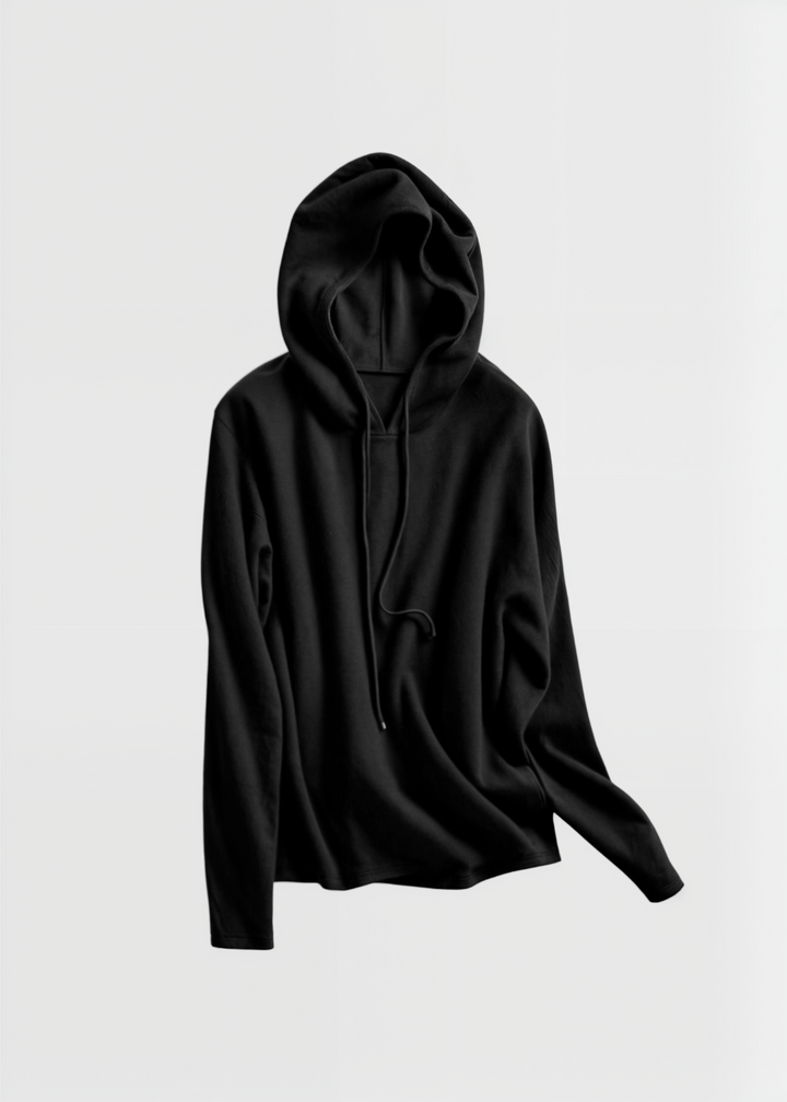 Jocelyn - Relaxed Fit Hoodie - Black / 12 - 14 (M)