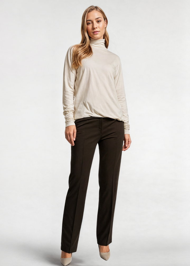 Josephina - Classic Turtleneck - Beige / One Size