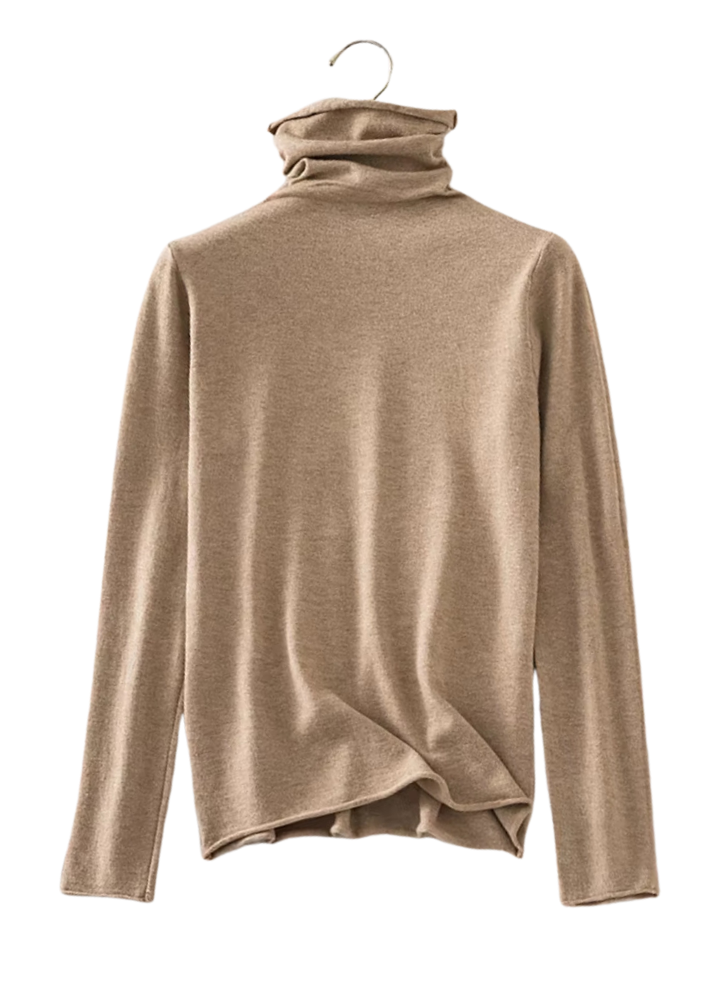 Josephina - Classic Turtleneck - Khaki / One Size